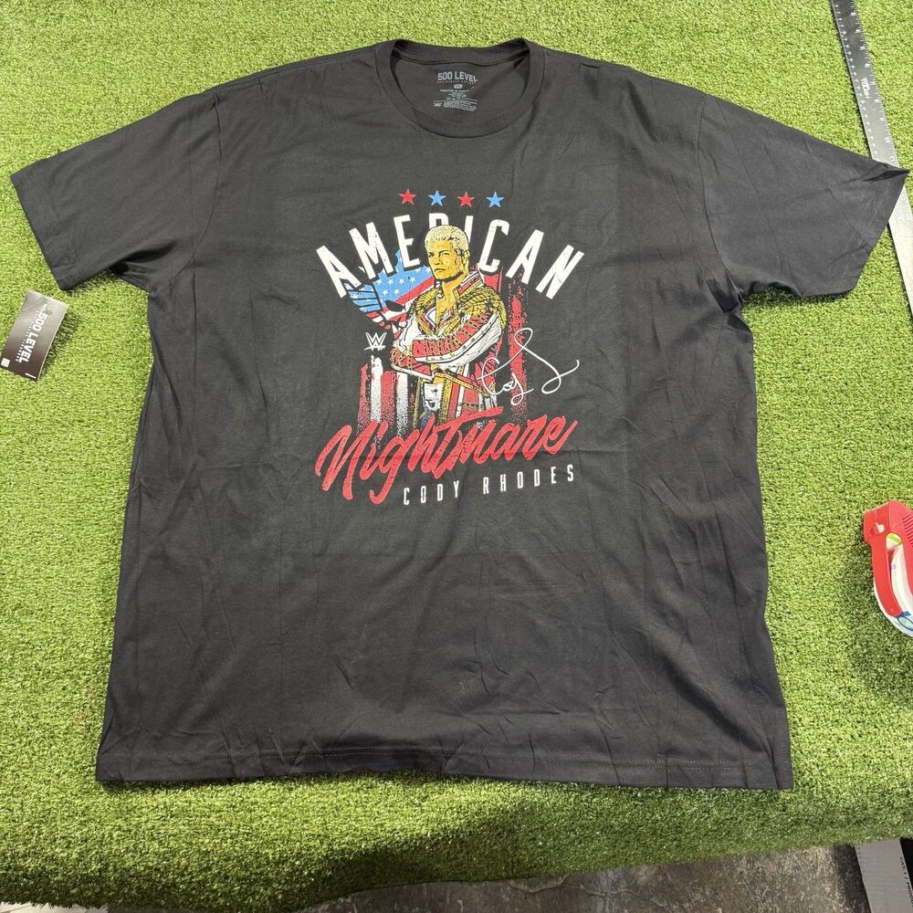 Cody Rhodes Shirt Mens 3XL American Nightmare WWE Wrestling 500 Level Soft Tee
